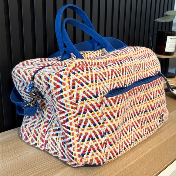 Limited Edition Retro Colored Chevron Weekender by Lucy & Yak - Picture 4 of 9